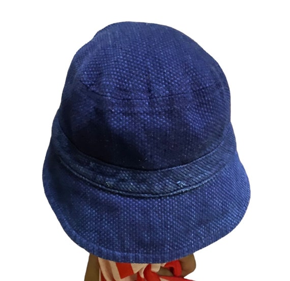 Blue blue japan pure indigo reversible bucket hats - image 5