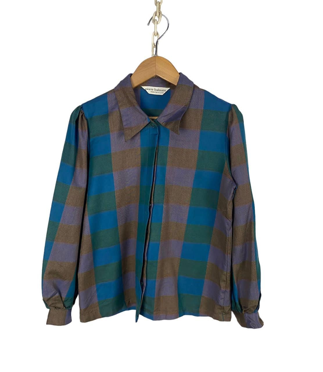 Balmain all-over geometric-print shirt - Green