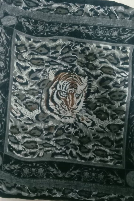 Hermes Paris scarf tiger design