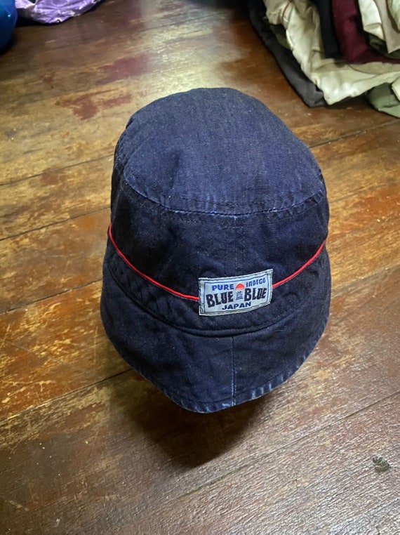 Blue blue japan pure indigo reversible bucket hats - image 7