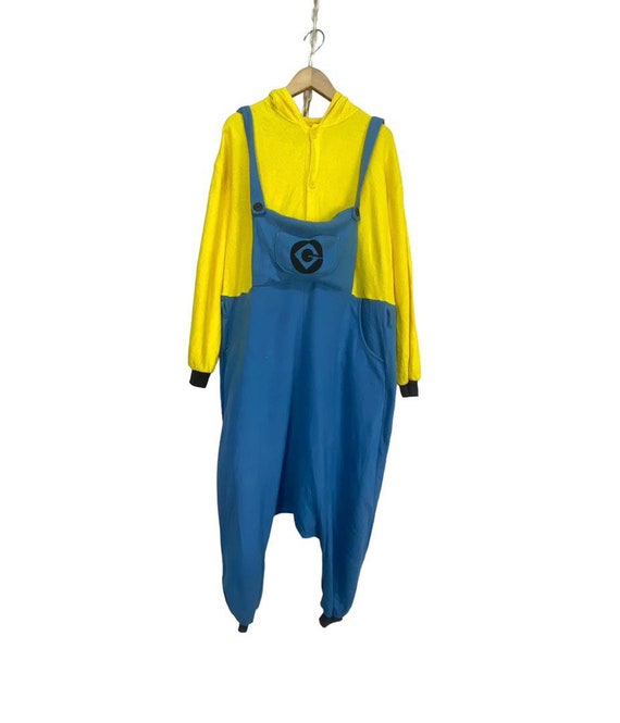 Minion Cosplay costume with hoodie overalls