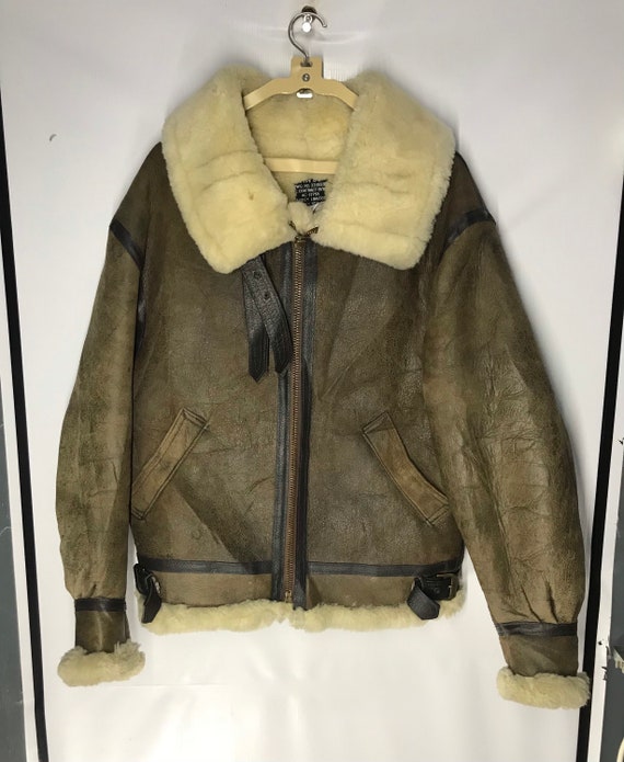 Vintage b-3 avirex sheepskin us Air Force jacket
