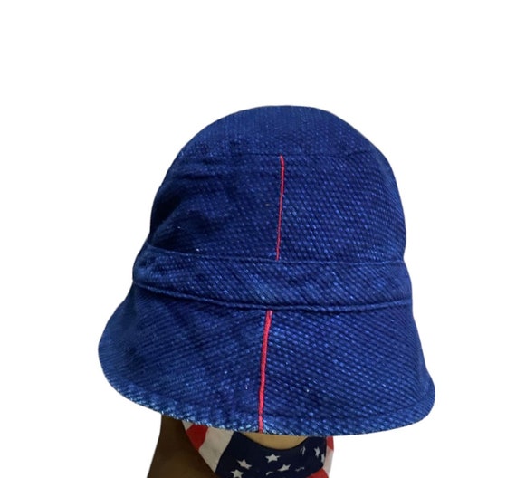 Blue blue japan pure indigo reversible bucket hats - image 4