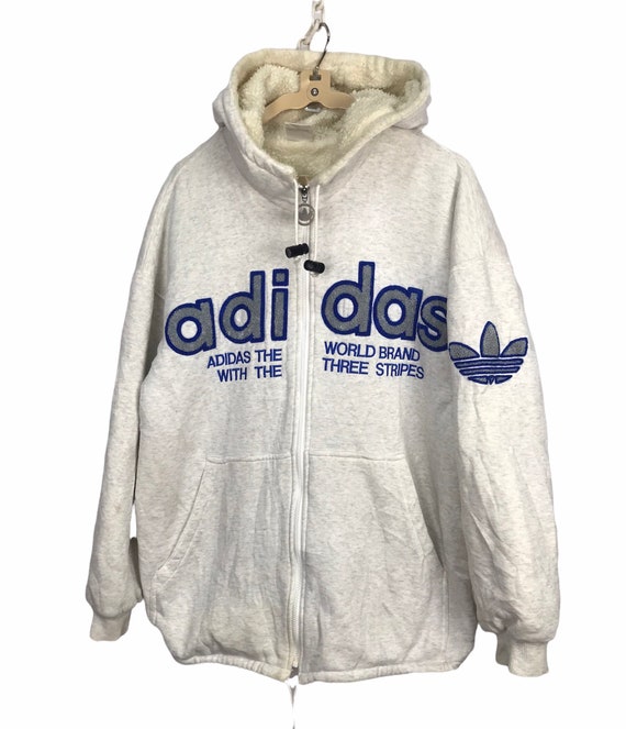 Adidas big logo zipper hoodie - image 1