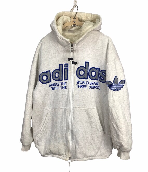 Adidas big logo zipper hoodie - image 1