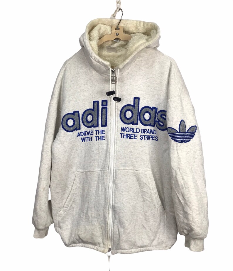 Adidas big logo zipper hoodie image 1