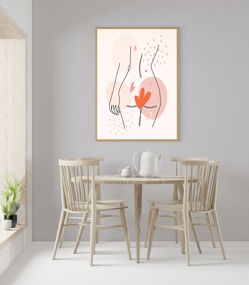 Women Ass Line Art Nude Erotic Poster Naked Girl Ass Female Etsy Ireland