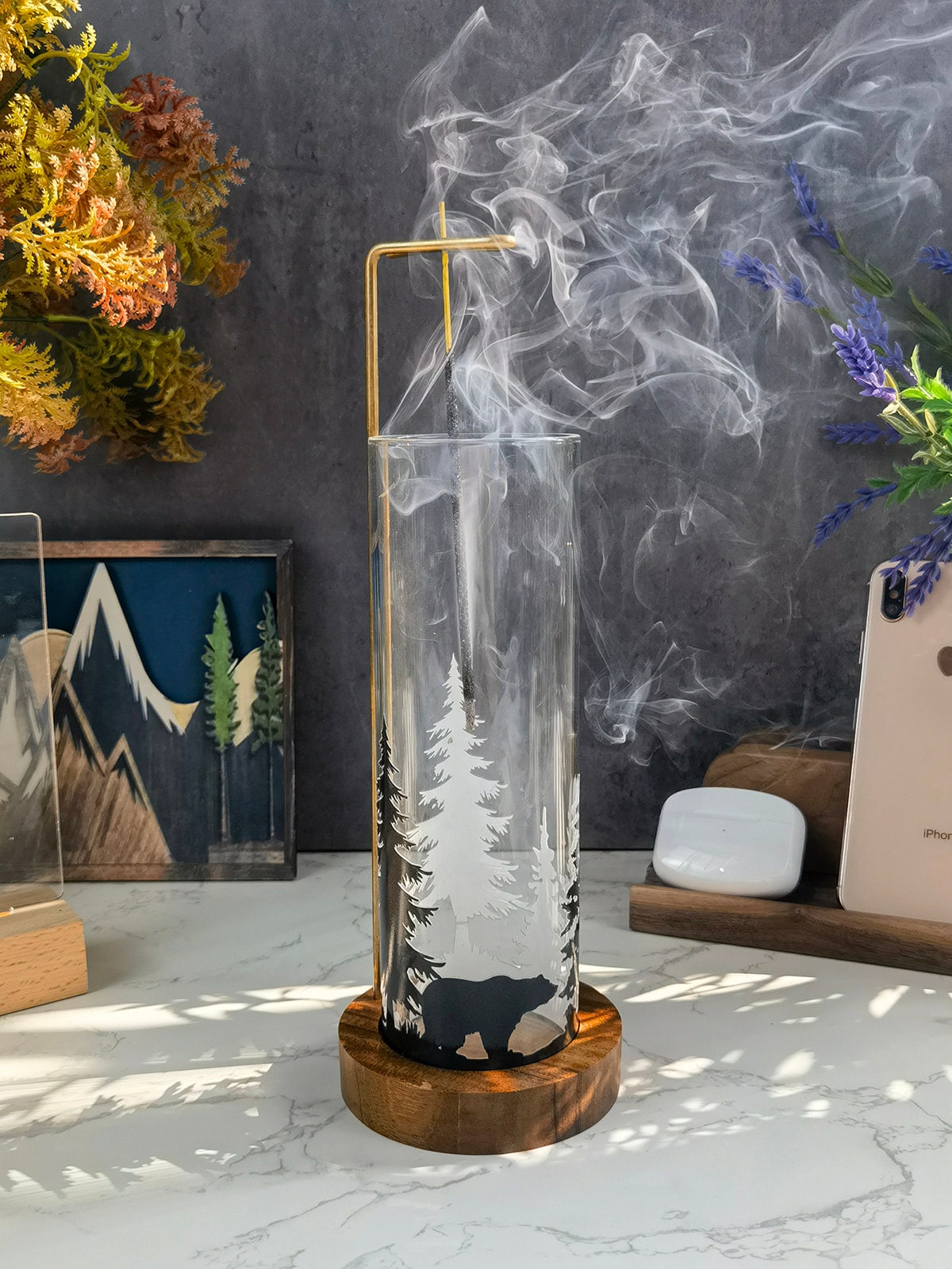 Glass Incense Holder - Etsy
