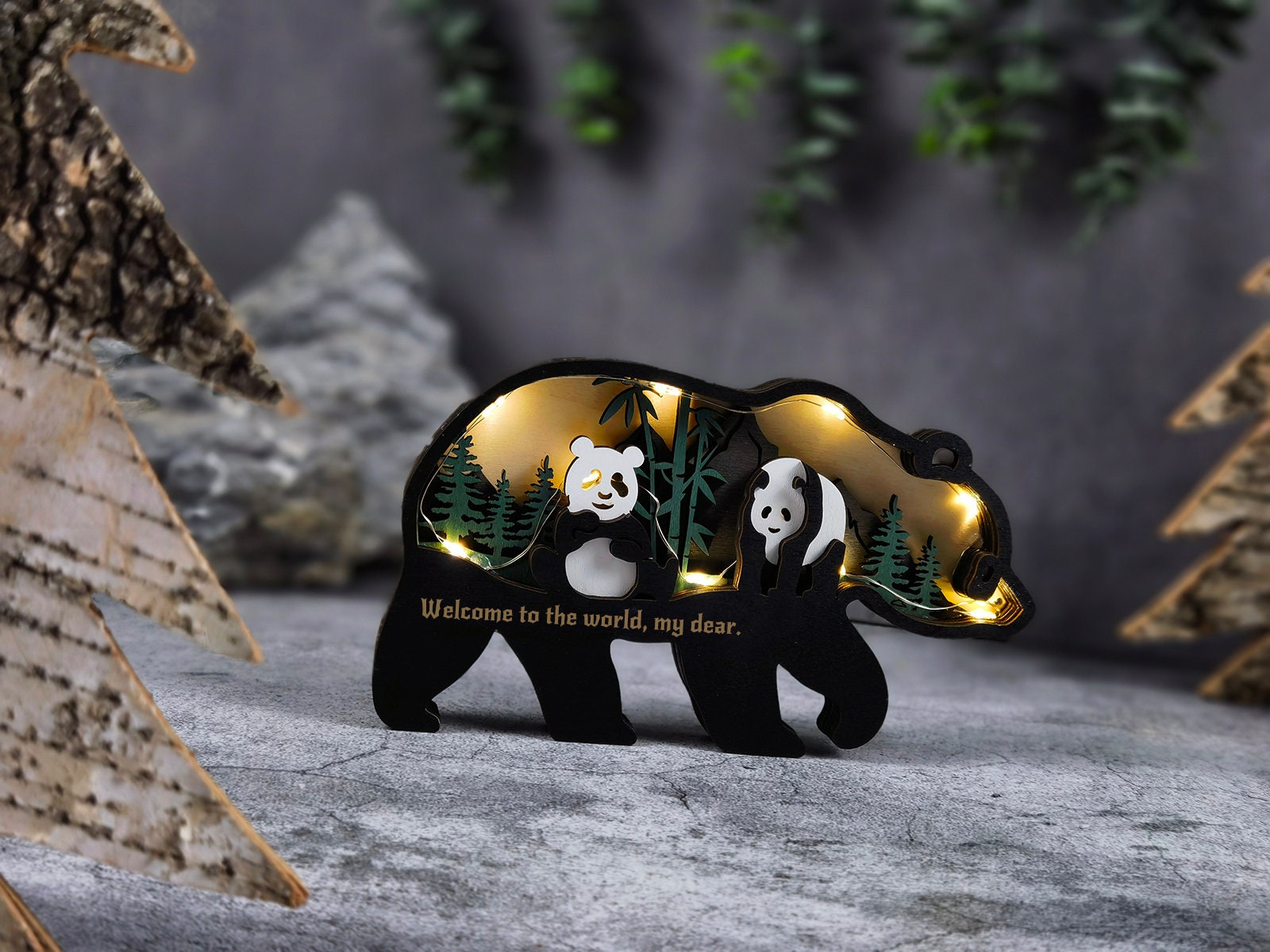 Schaukel Panda Auto Anhänger, Rückspiegel Anhänger, Autospiegel Anhänger,  Auto Innenraum Zubehör Deko Innen Dekoration Hängendes Ornament für Frauen