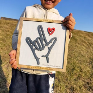 Wooden ASL I Love You Sign,Sign Language Decor,Love&Peace Hand Sign,Valentines Decor,Home Decor,Desktop ornament,Wall Decoration,Free Custom