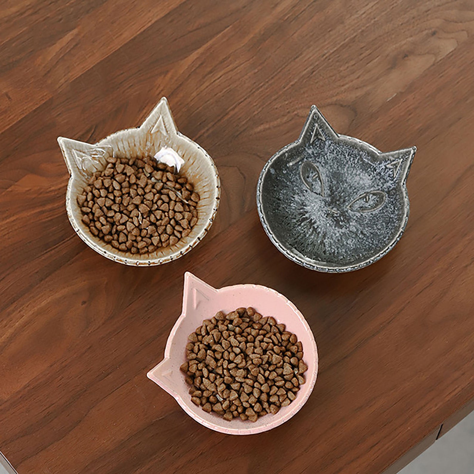 Cat bowl cat shaped bowl Ceramic Pet Bowl Ceramic Bowl Etsy