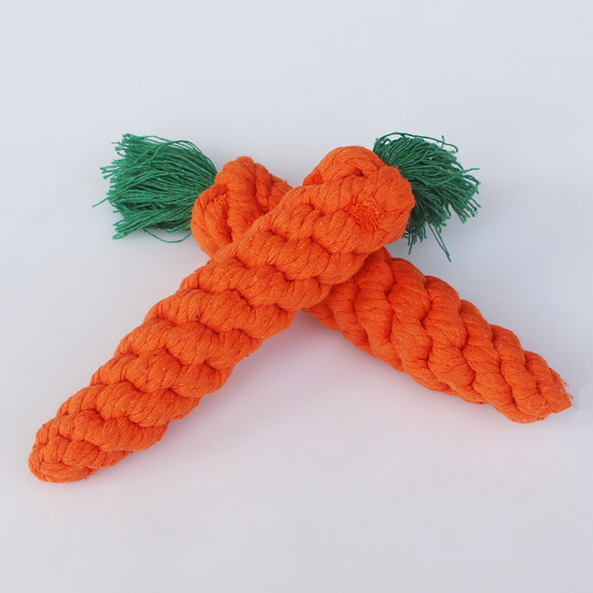 Hand woven Weaving carrot carrot toy cotton rope dog toy Etsy
