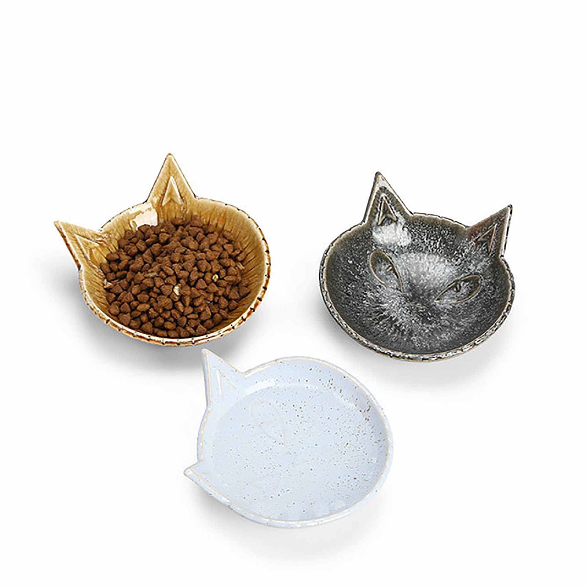 Cat bowl cat shaped bowl Ceramic Pet Bowl Ceramic Bowl Etsy