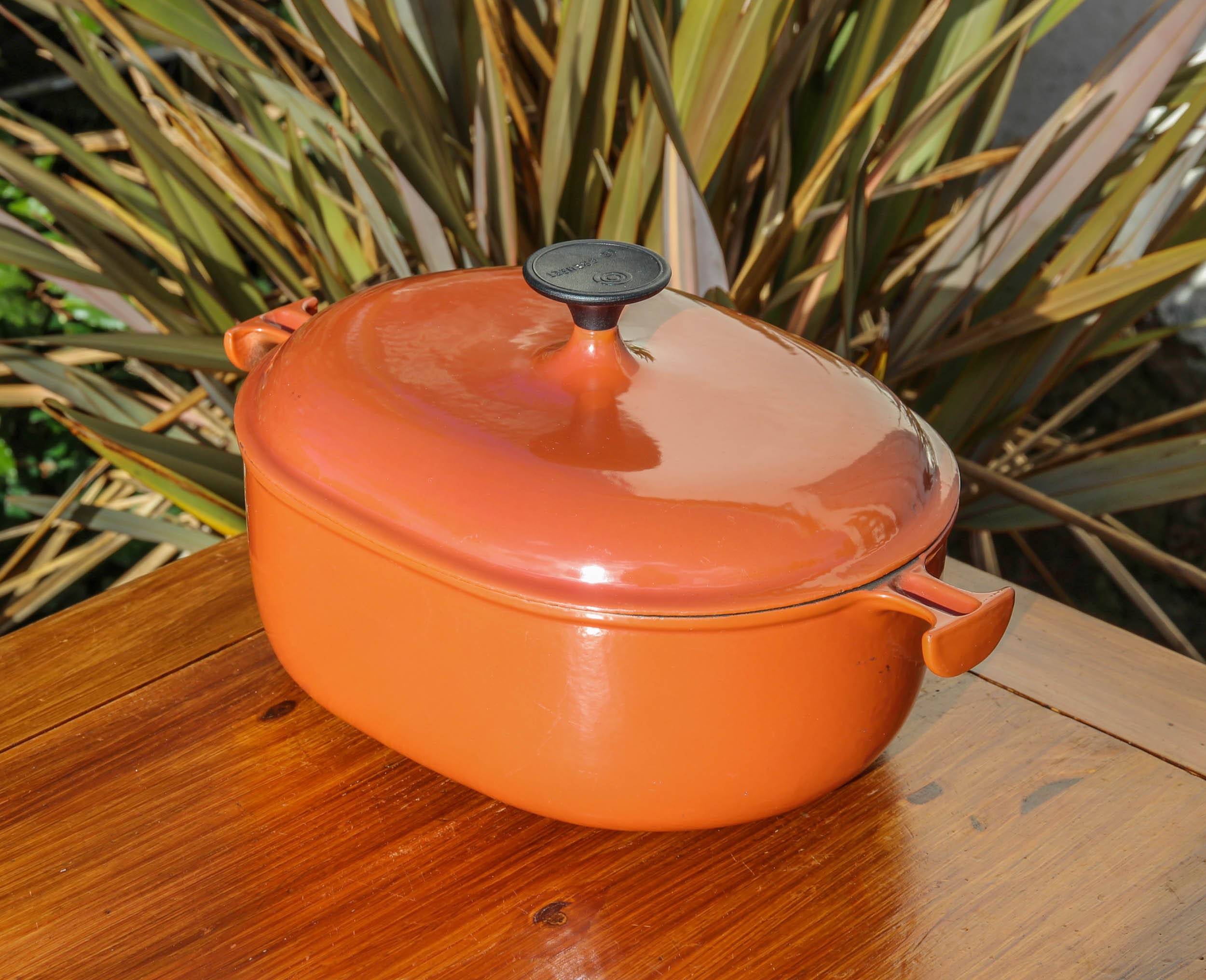 Vintage Le Creuset France Orange Large Dutch Oven Casserole French  Authentic - Collectors in the House