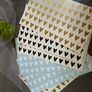 Sticker Aufkleben Herzen Medium -Herzen 72 Stück DIY