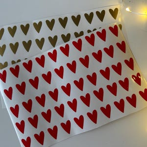 Herz Herzen Sticker Aufkleber aus Vinylfolie Maxi Herzen 50 Stück Herzen Groß Maxi