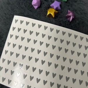 Sticker Aufkleben Herzen Mini-Herzen 150 Stück DIY Bild 8