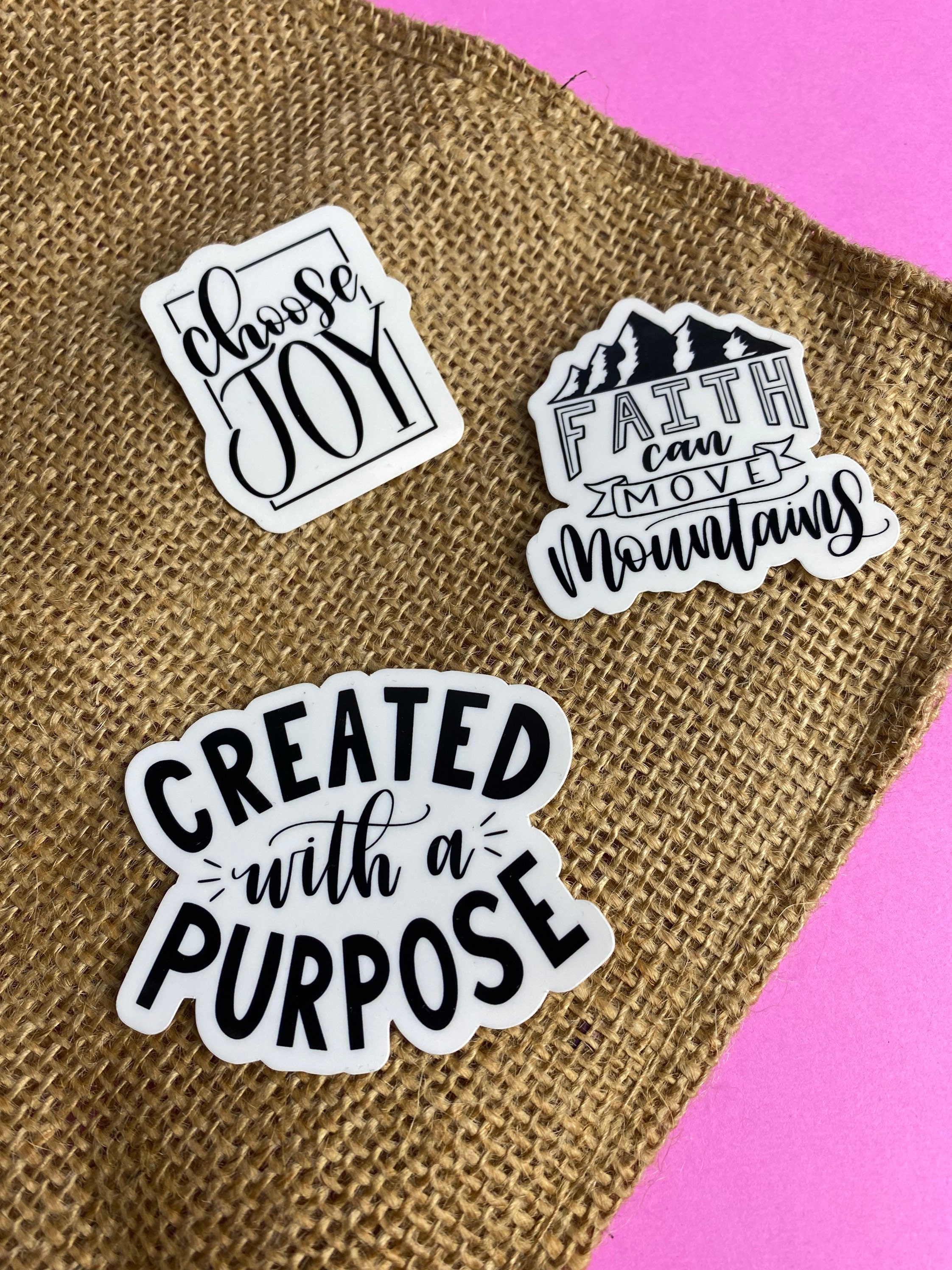 Faith Sticker packs Pack of 3 faith based Stickers Etsy