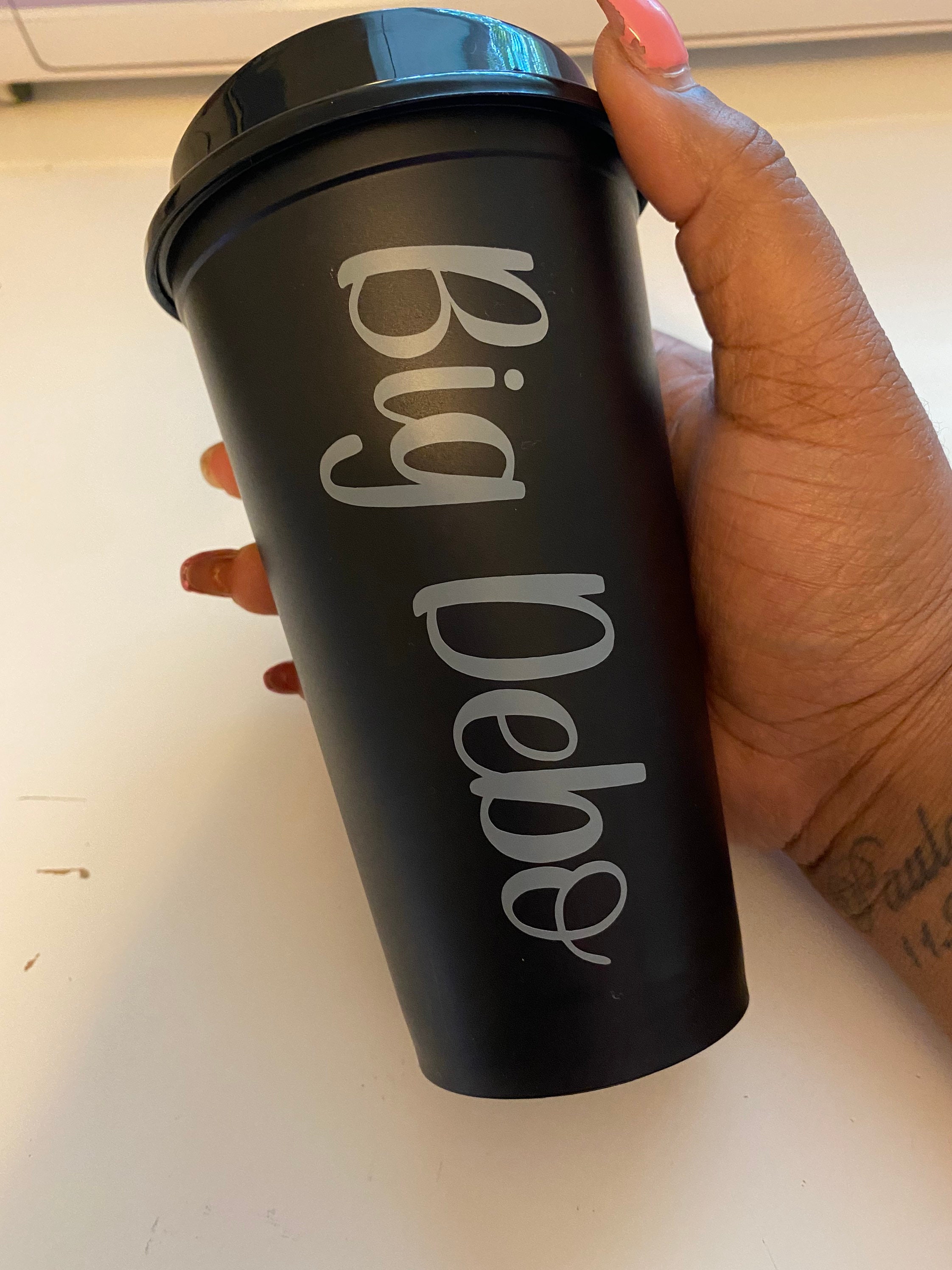 Personalized Travel Coffee Cup 16oz. Reusable Plastic Coffee Etsy