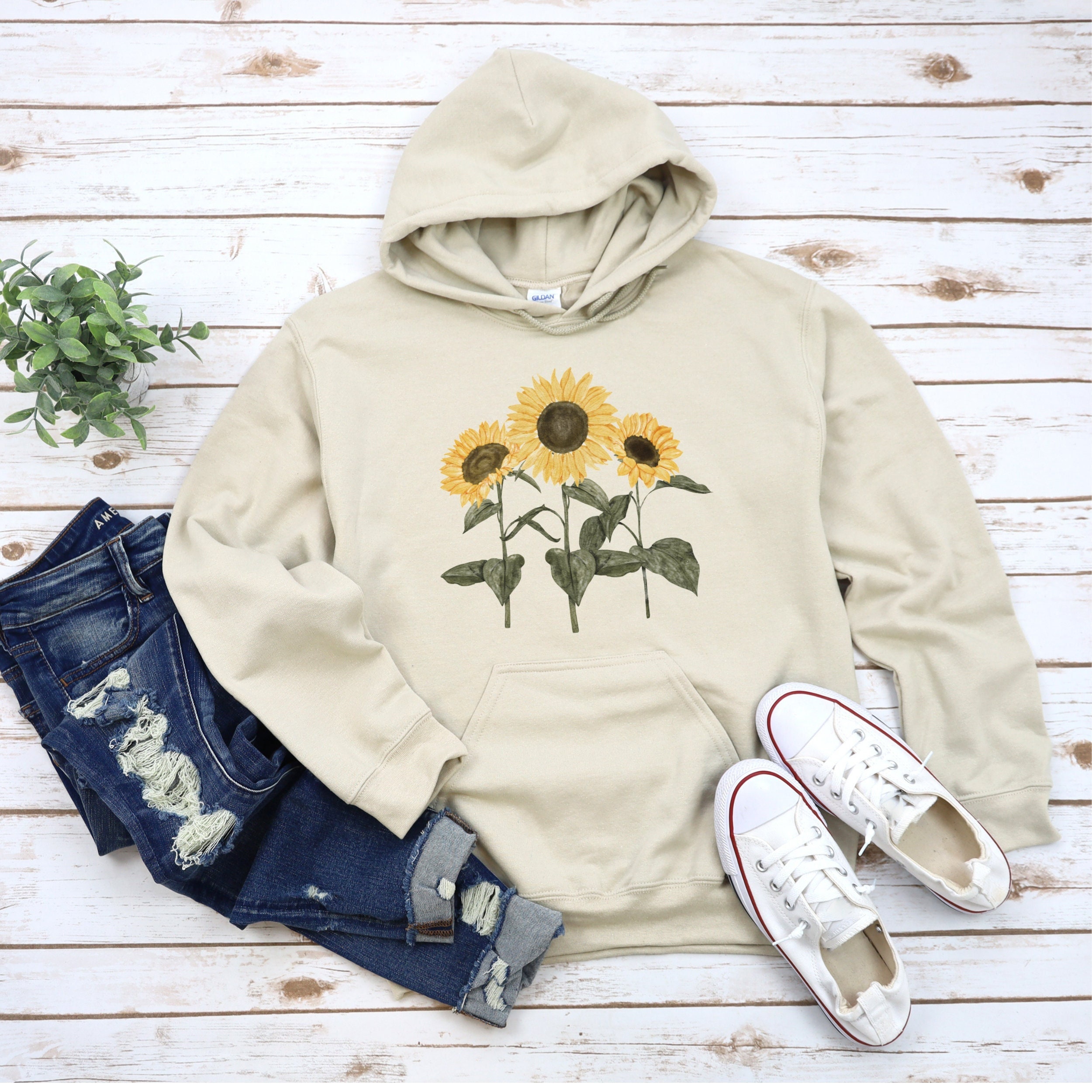 深水光太　パーカー　ours sunflower planet hoodie