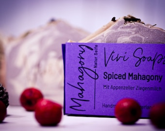 Spiced Mahogany - Handmade goat's milk soap - Cold-stirred natural soap - Made in Switzerland - With goat's milk from Gonten - Gift