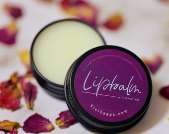 Lip Balm - handmade lip care with essential oil, beeswax and shea butter - 100% organic - plastic free