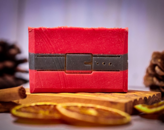 Featured listing image: Santa Claus - handmade soap - Christmas Edition - cold-pressed soap - gift - Made in Switzerland