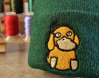 Psyduck Hat Embroidered Pokemon beanie Spring winter hat Multiple Colors