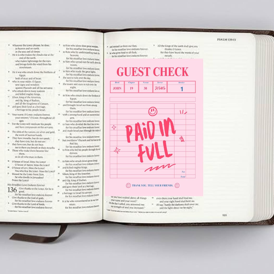 Bible Journaling - Bible Insert Paid in Full - Etsy