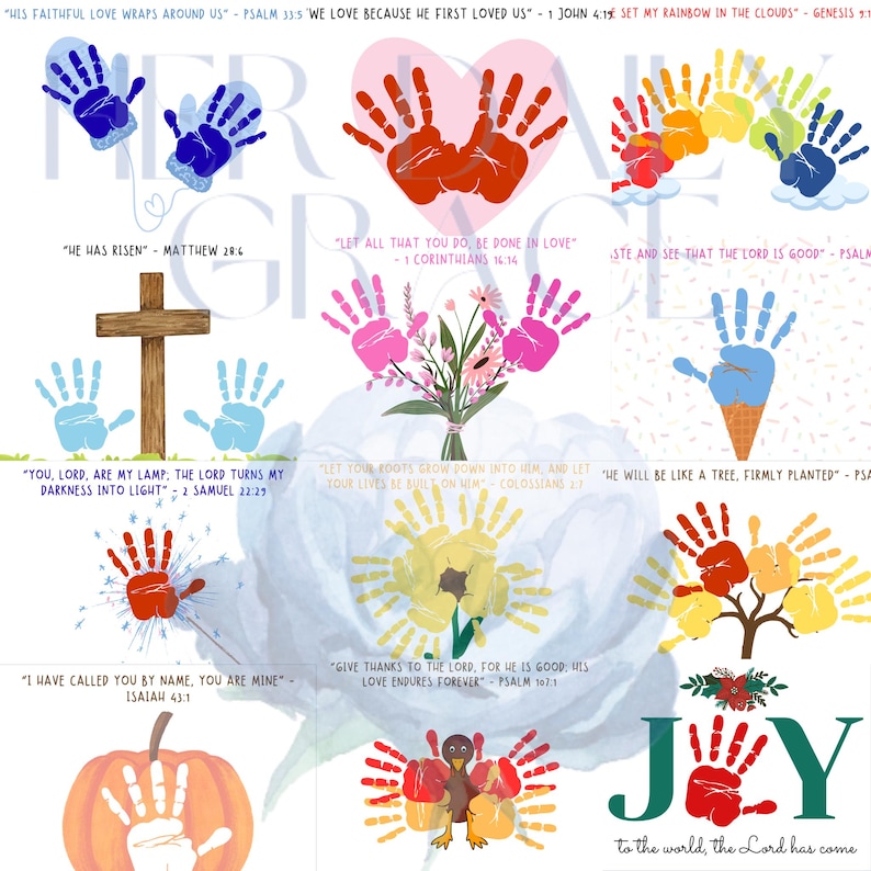 Handprint Mix 2026 Faith Handprint Calendar - Etsy