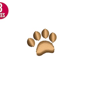 Mini Paw print embroidery design, Dog Paw, Machine embroidery file, Instant Download