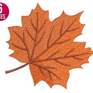 Stickdatei Herbstblatt, Stickdatei Herbst, Maschinenstickdatei, Sofort download