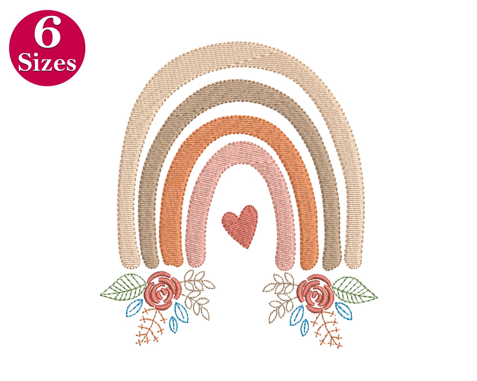 Boho rainbow embroidery design machine embroidery file  etsy Boho rainbow embroidery design machine embroidery file  etsy