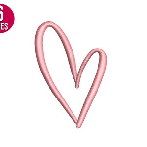 Stickdatei Herz, Mini Herz Stickdatei, Valentinstag, Liebe Maschinenstickdatei, sofort download