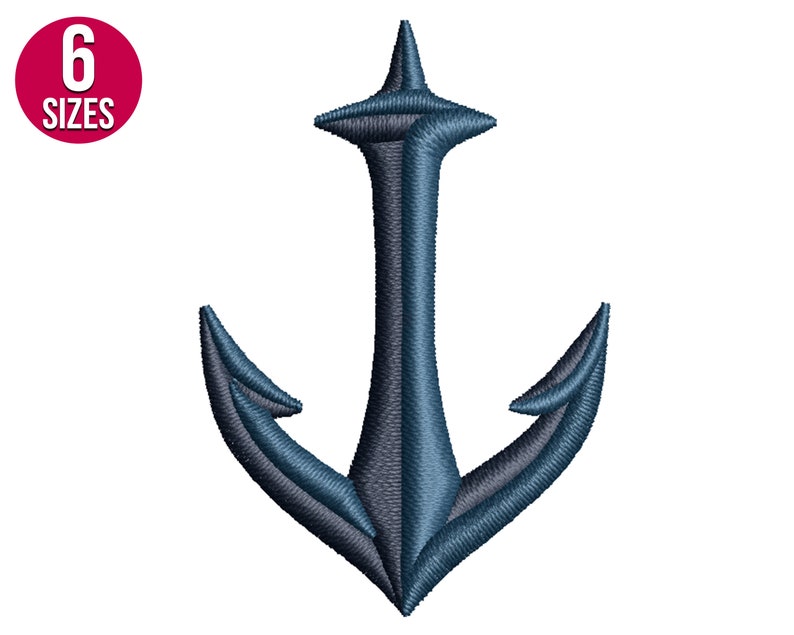 Seattle Kraken Embroidery Design Anchor Machine Embroidery Etsy