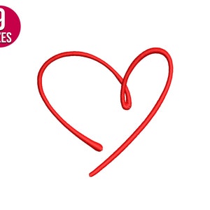 Mini-Herz-Stickerei-Design, Mini-Herzform, Liebe, Valentinstag, Maschinenstickdatei, sofortiger Download