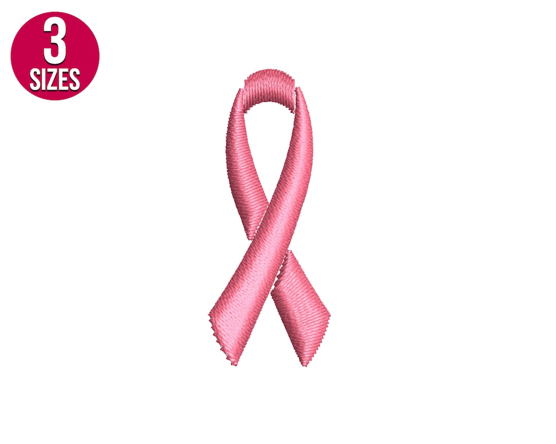 Pink Ribbon Design, Breast Cancer Awareness, Machine Embroidery File ...