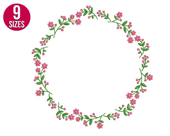 49+ Circle Embroidery Flower Border