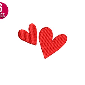 Mini Herzen Stickdatei, Mini Herz Form, Liebe, Valentinstag Maschinenstickdatei, Digitaler Download