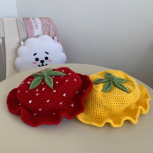 Handmade Crochet Teal and Purple Monster Bucket Hat Etsy