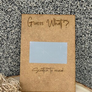 Plaque personnalisée pour faire-part de grossesse à gratter, carte de révélation de grossesse, faire-part bébé grands-parents, remplissage de bas de Noël