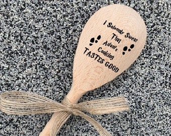 Personalised Wizard HP Wooden Spoon Gift Engraved Stocking Filler