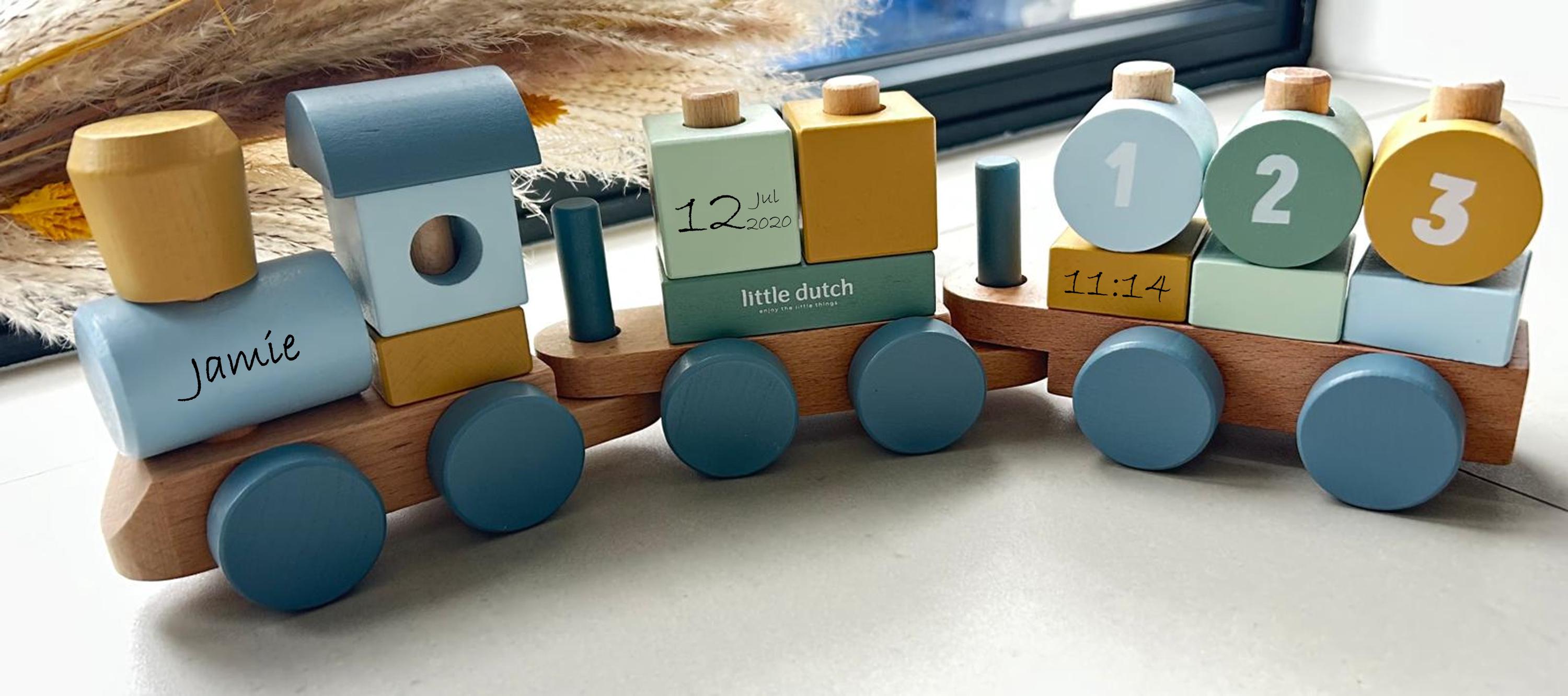 LITTLE DUTCH リトルダッチ　Train Set XL 107ピース LD2540-Little-Dutch-Train-