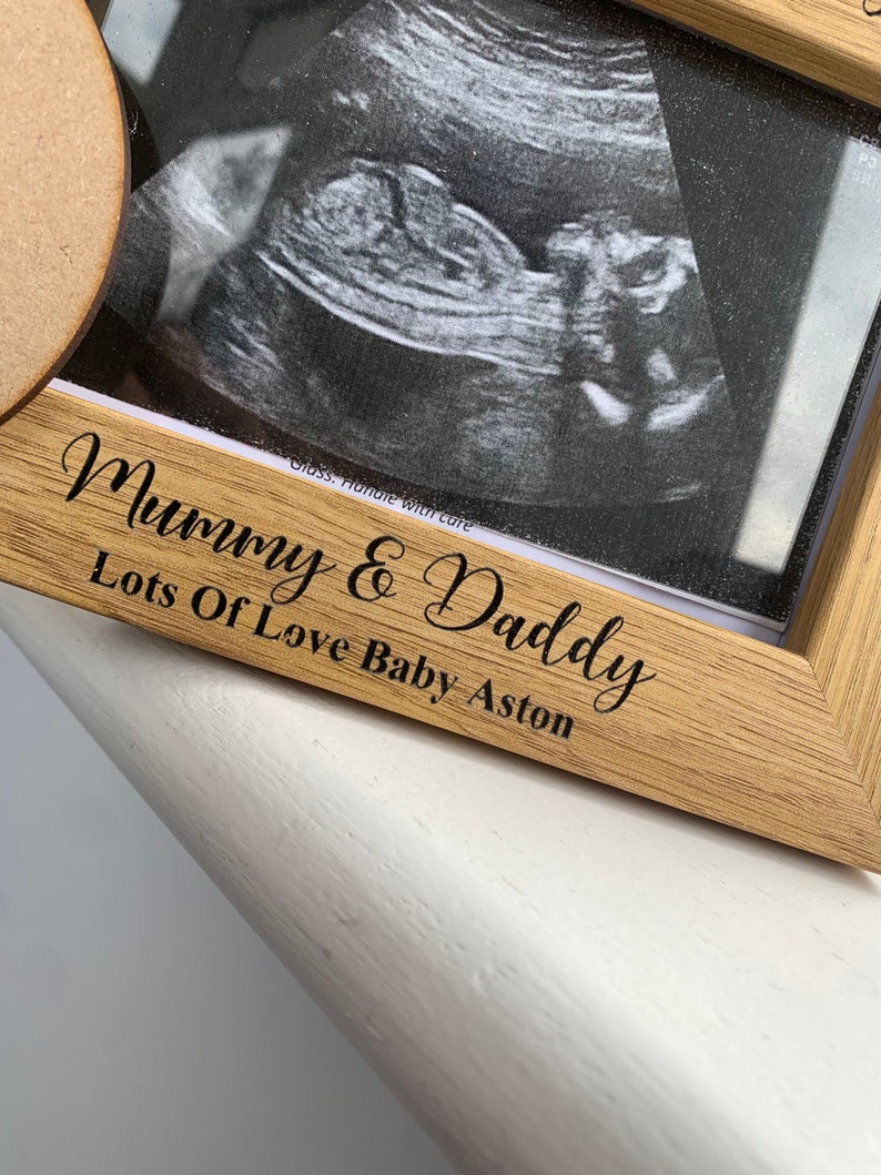 Personalised New Baby Scan Photo Frame & Plaque Keepsake Etsy
