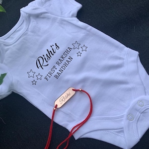 My first Raksha Bandhan Baby Vest , My first Rakhri, Rakhi, Desi Baby Gifts, Baby Suit, Hindu, Sikh, baby clothes