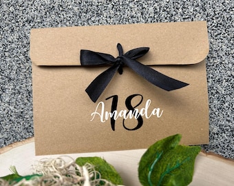 Money Envelopes, Personalised, Gift Envelopes, Cash Envelope, Milestone Birthday, Money Wallet, 18th 21st 30th Birthday, Voucher Envelopes