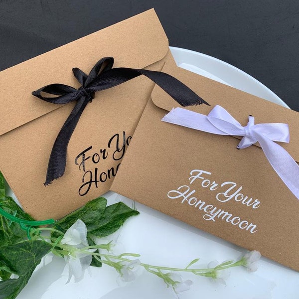 FOR YOU HONEYMOON Wedding Gift Envelope - Wedding Cash Envelope - Honeymoon Donation Envelope - Wedding Gift Envelope - Money Envelope