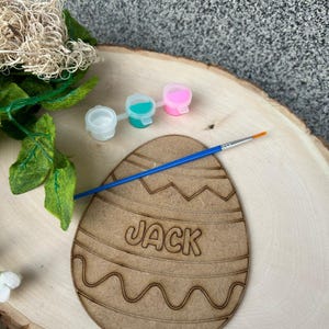 Personalised large Easter DIY, Easter basket Stuffers, Personalised Paint Kit, paint your own decorations kids activity, Art and Crafts