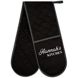 Personalised Double Oven Glove Fathers Day Grandma Grandad Dad Cooking Baking Queen Grandma Gran Best Mummy Valentines