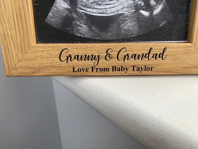 Personalised New Baby Scan Photo Frame & Plaque Keepsake Etsy